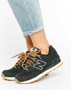 new balance 574 basket en daim noir